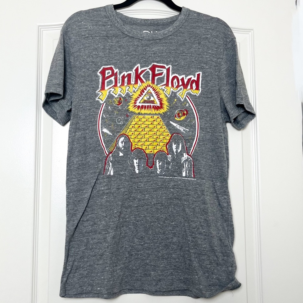 Chaser‎ Pink Floyd Heather Grey Band Tee Size Large
